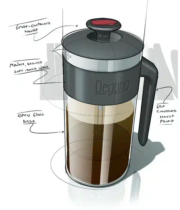 Mark 1 prototype of Cafetiere