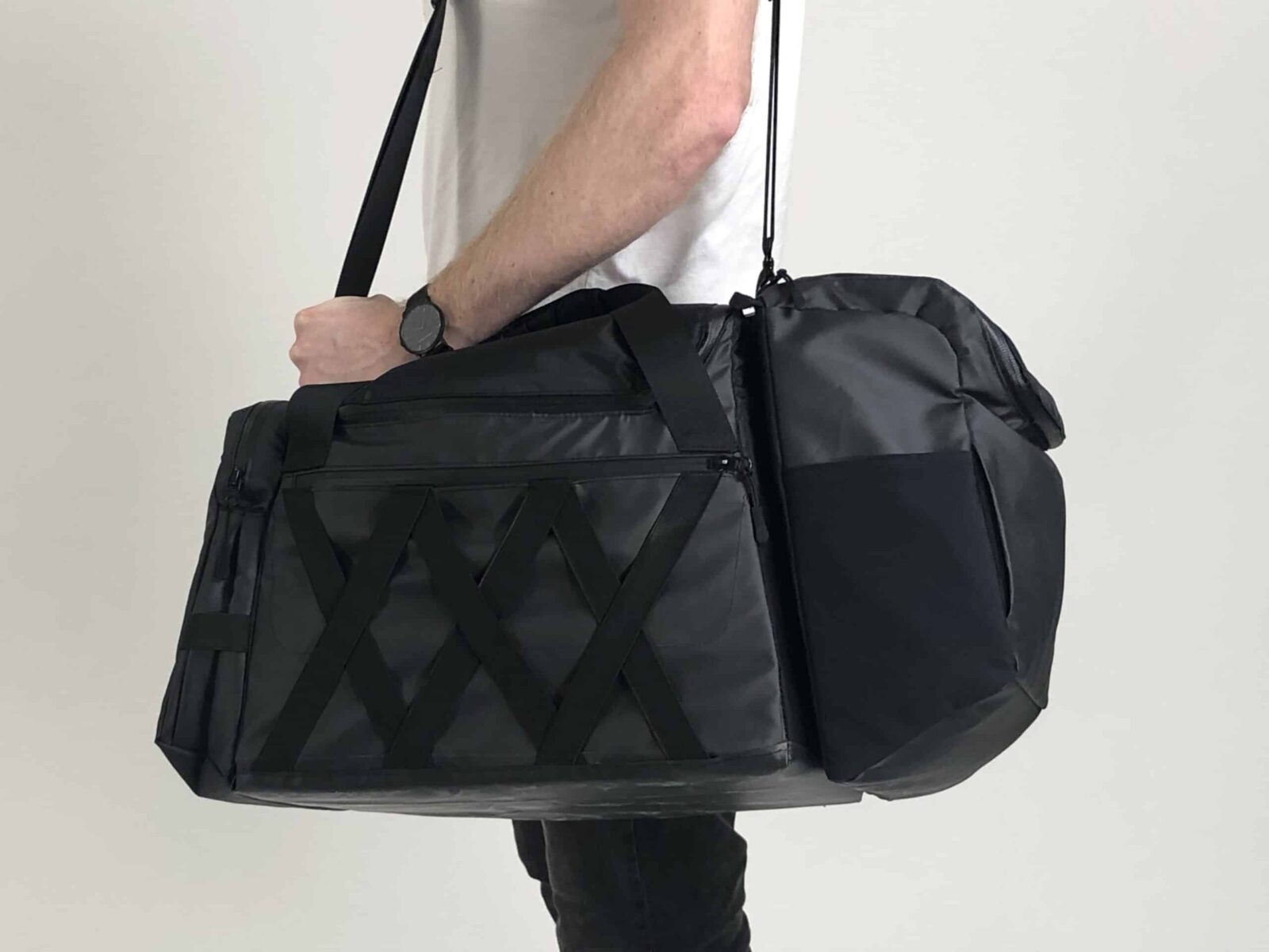 Mark 1 Prototyping of a black travel bag