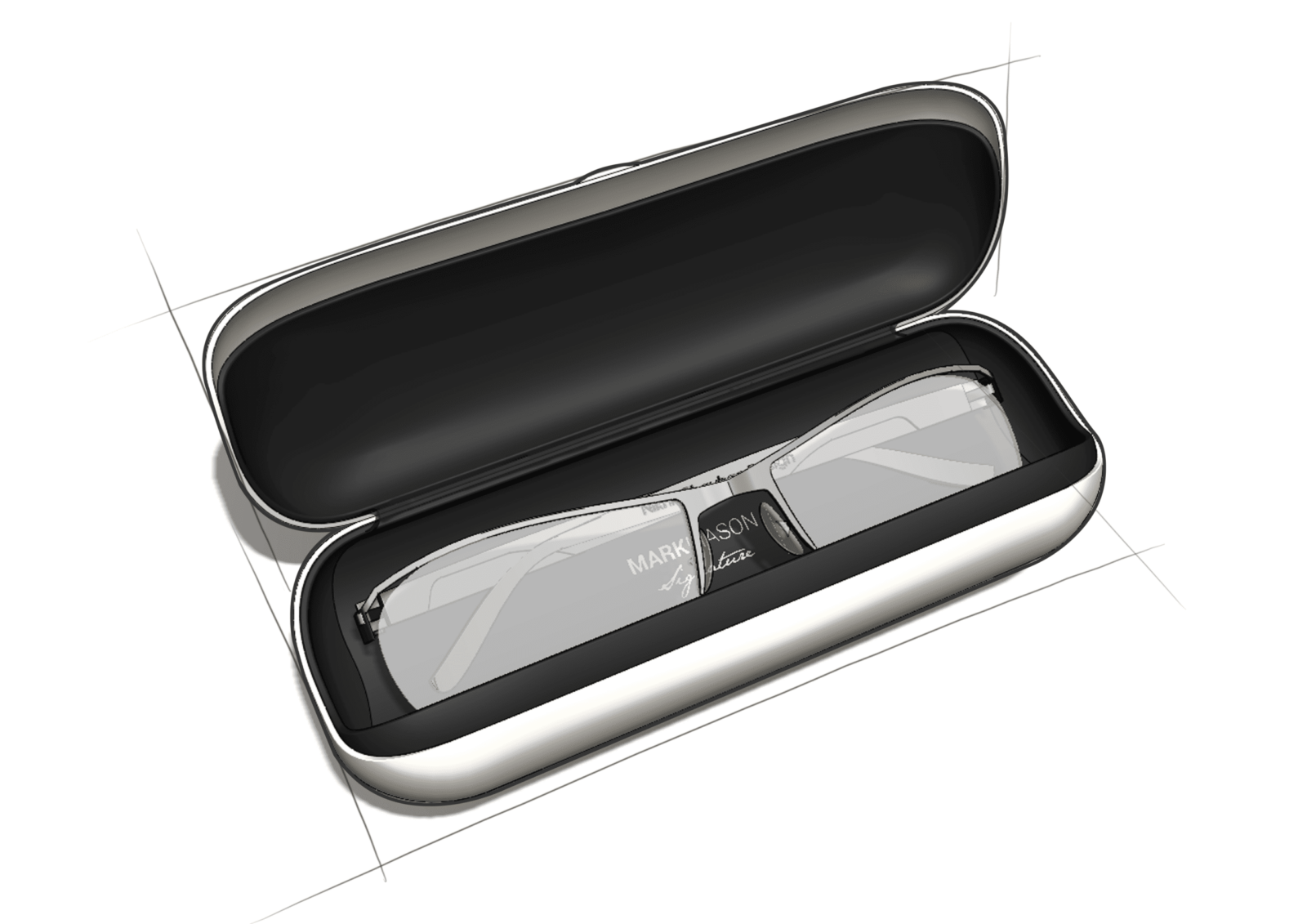 Concept development for a silver glasses case