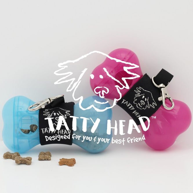 Product design strategy outcome, Tatty Head, a pet accessory that holds treats for your dog